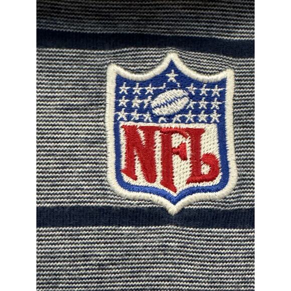 Nike Shirt Mens XL Stripe Blue Polo NFL Dallas Cowboys Star Coach - Picture 5 of 8